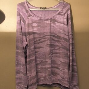 Buffalo David Bitton - Lavender Military Style Camouflage Long Sleeve Shirt